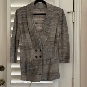 CLASSIQUES ENTIER Cardigan Sweater with Peplum in Multi - Size XL